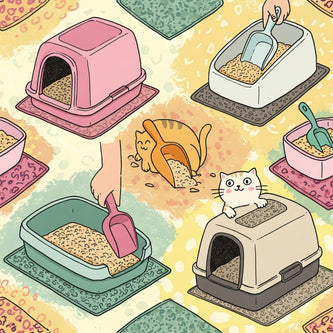 Cat Litter Tray, Cat Litter, Cat Litter Scoop, Cat Litter Mat