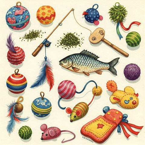 Cat Toys, Cat Teaser, Catnip Balls, Mouse, Soft Toys