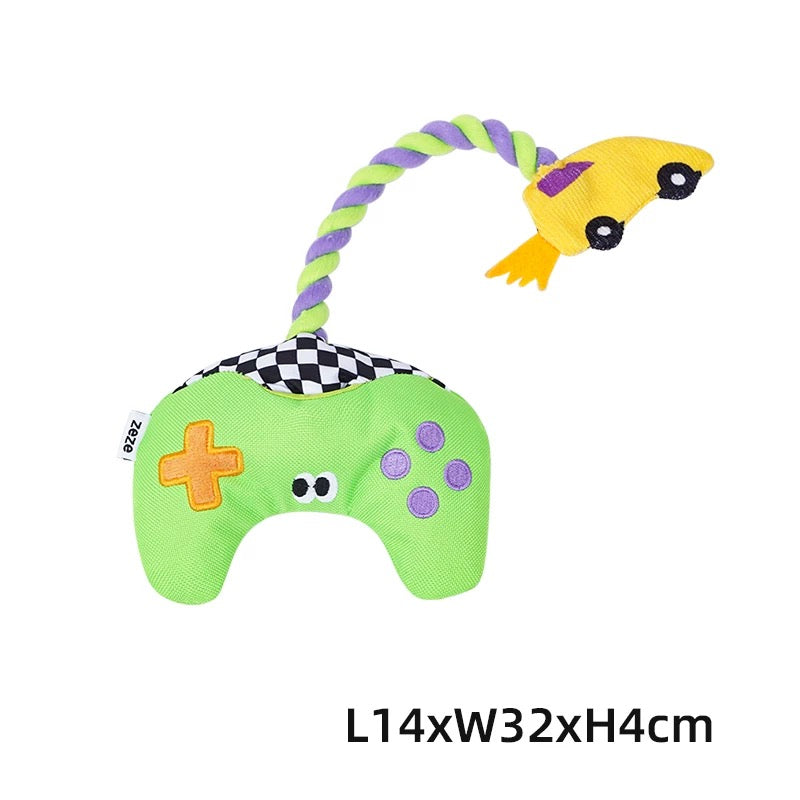 Game controller shaped fun toy for dogs