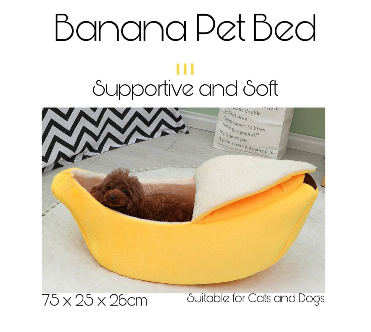 Banana Pet Bed