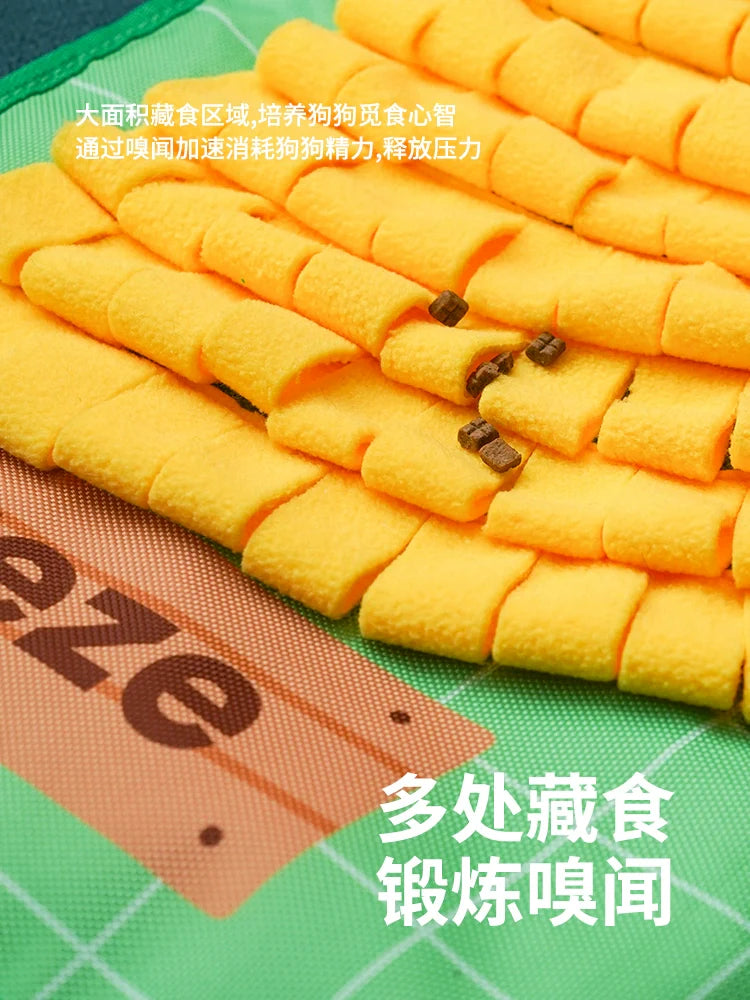 zeze dog sniffing mat hidden food smell sniff blanket self-hilarity relief artifact puppy consumes energy pet educational toys