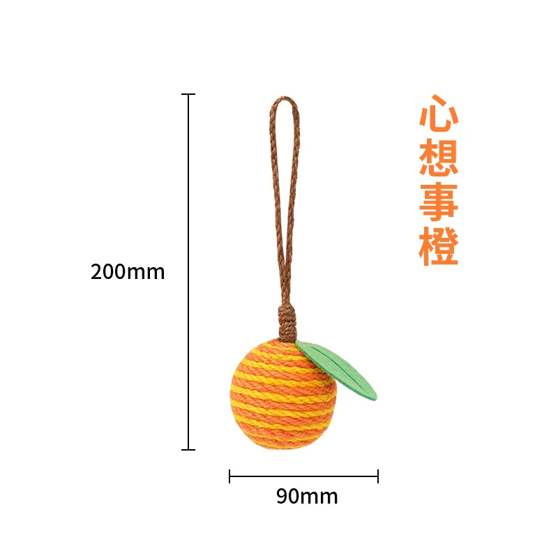 zeze sale special hemp rope ball toys cat toys funny cat ball pets self hi sound stone sound hanging toys
