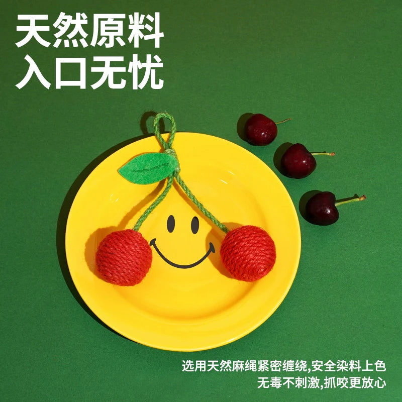 zeze sale special hemp rope ball toys cat toys funny cat ball pets self hi sound stone sound hanging toys