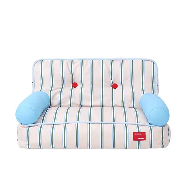 zeze summer kennel pet sofa bed can be disassembled and washed, large dog pet bed, small dog teddy cool feeling cat bed