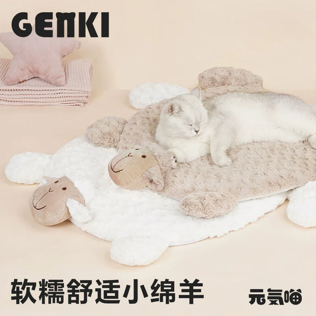 Genki meow zeze lamb cat mat sleeping dog mat floor mat cat cage mat foot mat pet mat