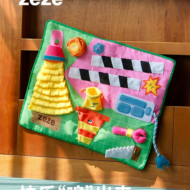 zeze dog sniffing mat hidden food smell sniff blanket self-hilarity relief artifact puppy consumes energy pet educational toys
