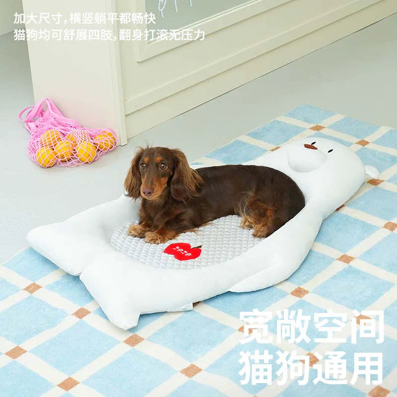 zeze2025 new pet cooling mat summer cooling ice nest dog ice cushion ice silk fabric cat sleeping mat