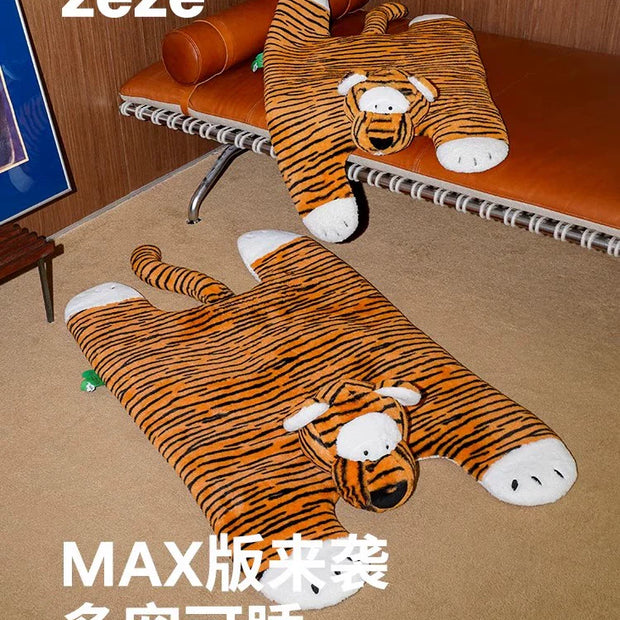 zeze tiger mat dog mat kennel dog sleeping mat pet all seasons universal large dog small dog with pillow