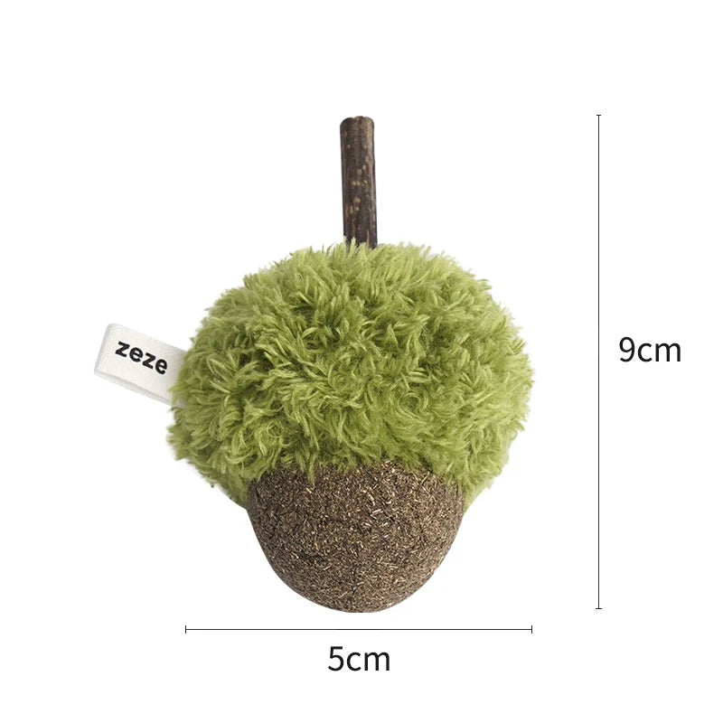 zeze cat toys wood heavenly smartweed mint ball teeth grinding teeth cleaning cat self-hi toyskitten teasing cat stick pet supplies