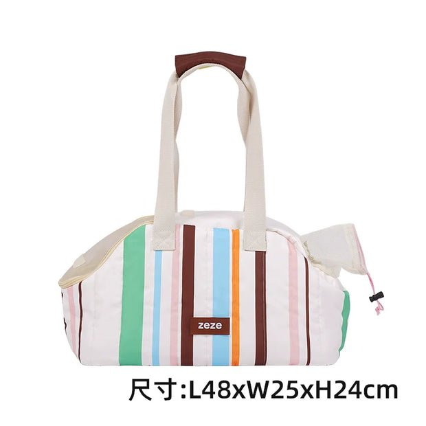 zeze outing bag compilation pet bag cat bag small dog pet bag crossbody shoulder bag breathable and portable to go out