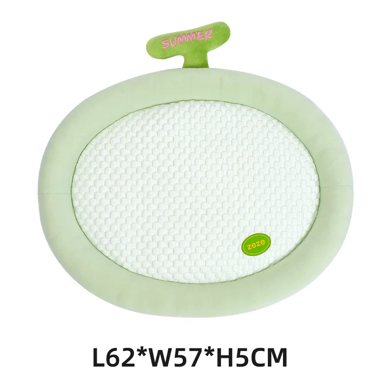 zeze2025 new pet cooling mat summer cooling ice nest dog ice cushion ice silk fabric cat sleeping mat