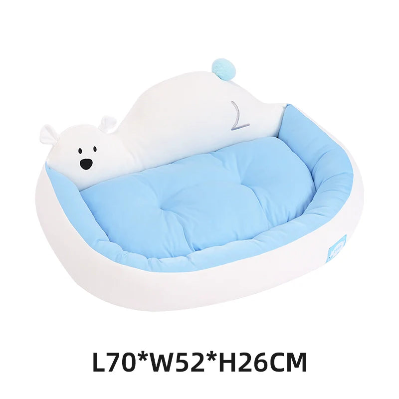 zeze2025 new pet cooling mat summer cooling ice nest dog ice cushion ice silk fabric cat sleeping mat