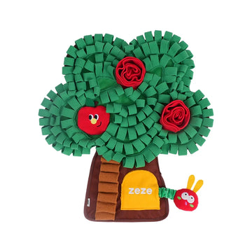 Zeze Apple Tree Snuffle Mat for Dogs - Interactive Foraging Toy & Slow Feeder for Mental Stimulation and Boredom Relief