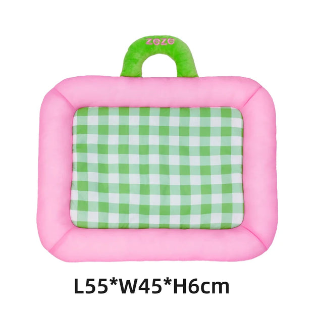 zeze2025 new pet cooling mat summer cooling ice nest dog ice cushion ice silk fabric cat sleeping mat