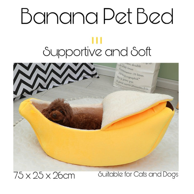 Banana Pet Bed - Cat Bed