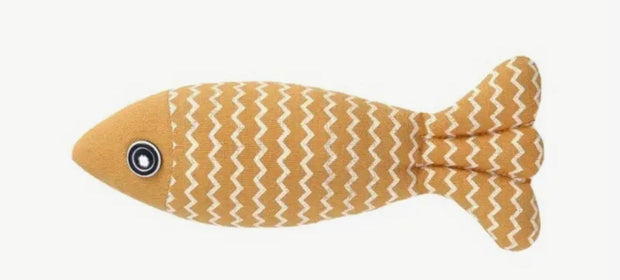 Big Fishy Catnip Kicker Cat Toy - Yellow - Cat Toys