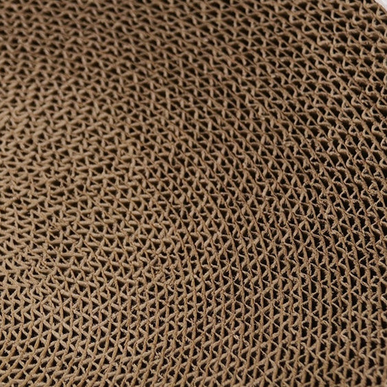 Cat Scratching Bed with Replaceable Cardboard and Catnip - Replaceable Cardboard for (Round Shaped) Cat Scratching Bed