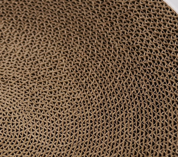 Cat Scratching Bed with Replaceable Cardboard and Catnip - Replaceable Cardboard for (Round Shaped) Cat Scratching Bed