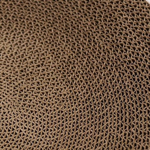 Cat Scratching Bed with Replaceable Cardboard and Catnip - Replaceable Cardboard for (Round Shaped) Cat Scratching Bed