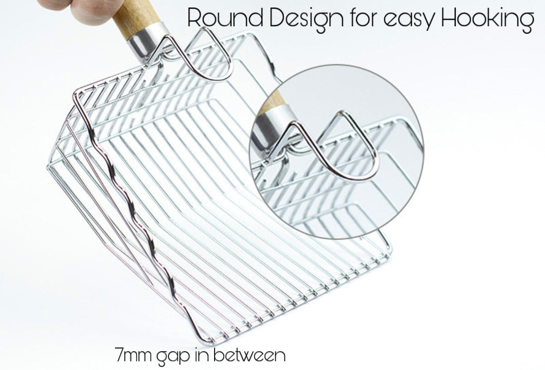 Elegant Stainless Steel Cat Litter Scoop - Cat Accessories