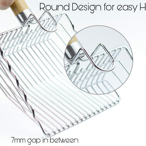 Elegant Stainless Steel Cat Litter Scoop - Cat Accessories
