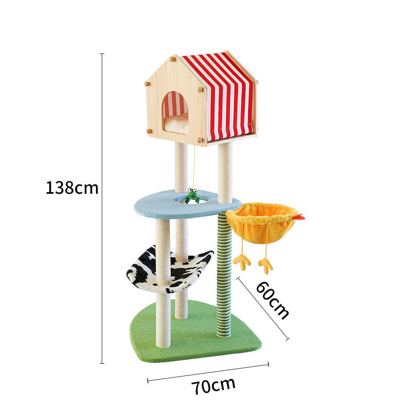 Farm House Cat Tree Tower - Cat Tree