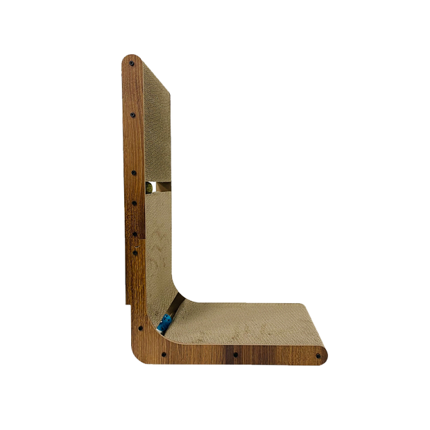 L-Shape Cat Scratching Board with Catnip Ball - Cat Scratching Board