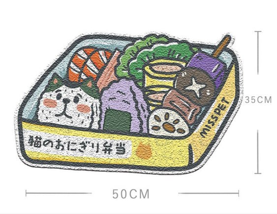 MISSPET Cartoon Cat Litter Mat Series - Cat Lunch Box (35H x 50W cm) - Cat Litter