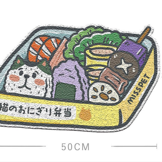 MISSPET Cartoon Cat Litter Mat Series - Cat Lunch Box (35H x 50W cm) - Cat Litter