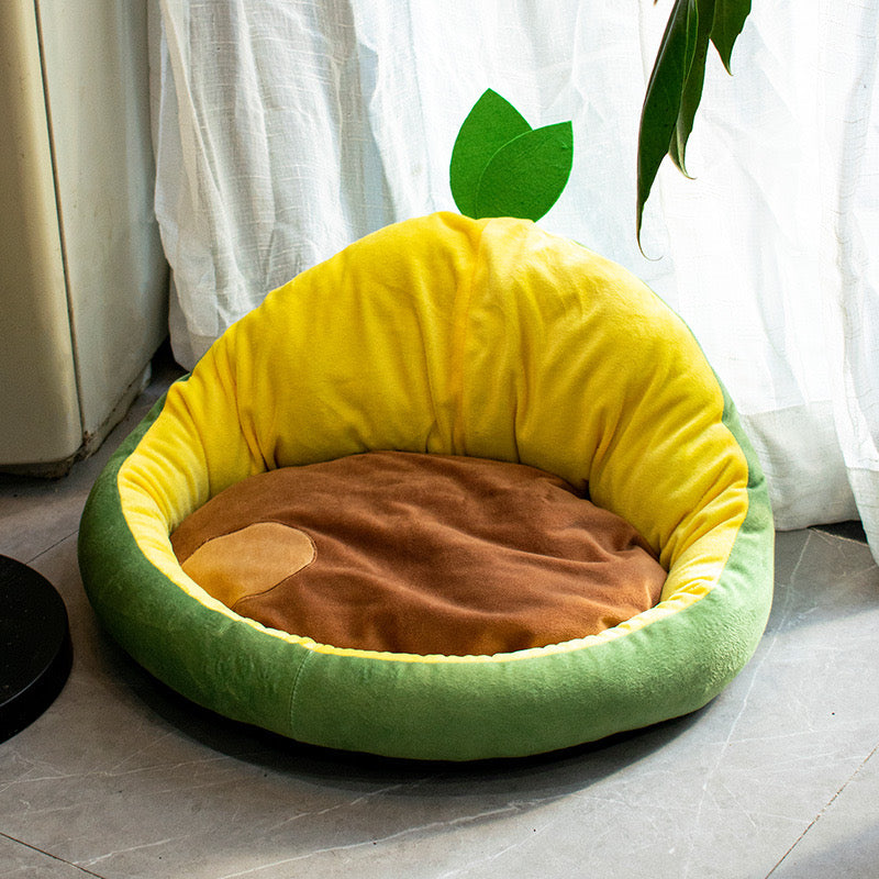 Pineapple/ Avocado Pet Bed - Avocado - Cat Bed