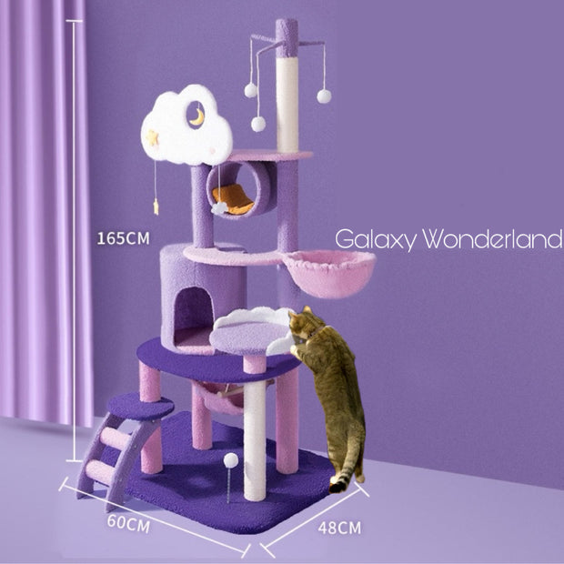 Purple Galaxy Wonderland Cat Tree - Cat Tree
