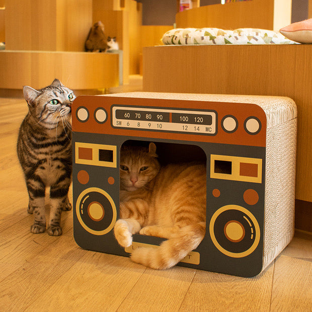 Scratching Board Double Decker Box - Cat Scratching Board