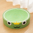 Sisal Hemp Knitted Oval Scratching Lounge Bed - Frog - Cat Scratching Board