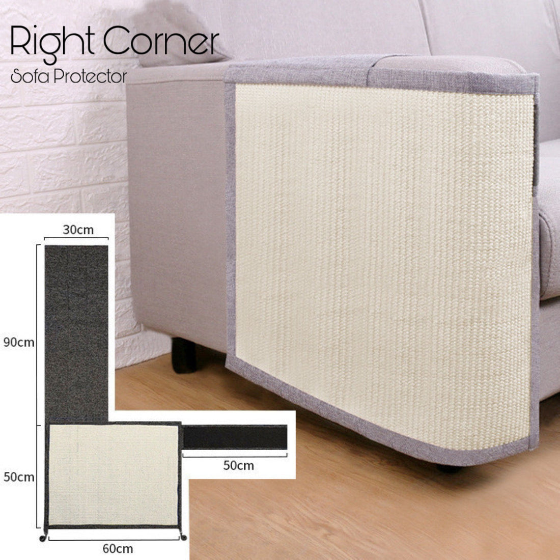 Sofa Corner Protectors - Left Corner - Cat Accessories