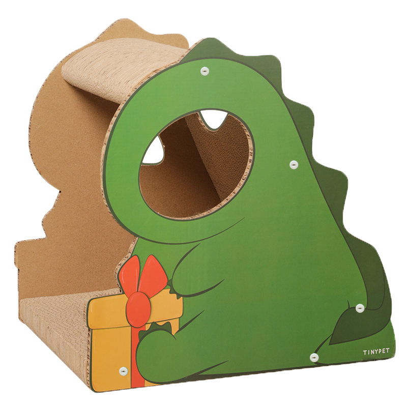 TINYPET Dinosaur Style Cat Scratching Board - Green Dinosaur Baby - Cat Scratching Board