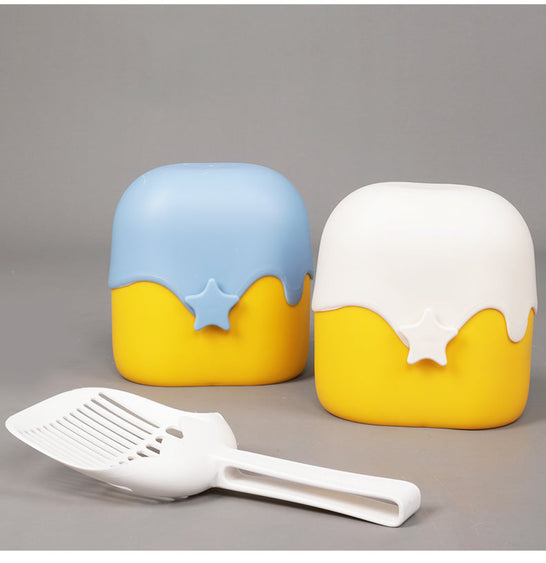 TINYPET Ice Cream Series Cat Litter Scoop - Minions Color Version - Cat Litter