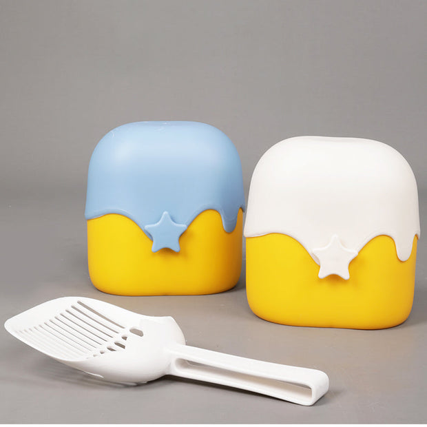 TINYPET Ice Cream Series Cat Litter Scoop - Minions Color Version - Cat Litter