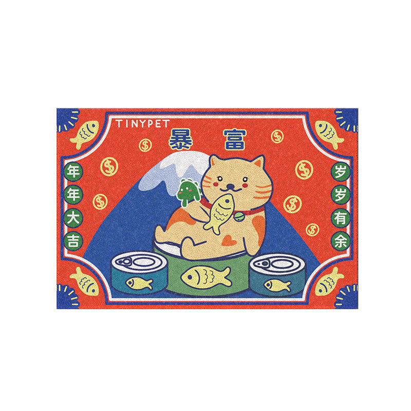 TINYPET Japanese x Chinese Style Cat Litter Mat Series - Getaway Paradise - Cat Litter