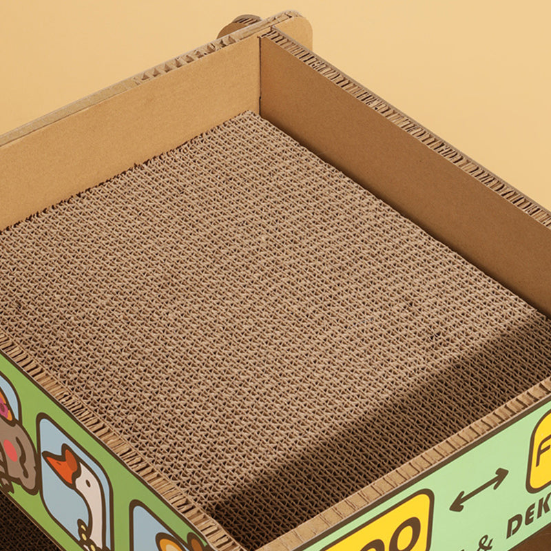 TINYPET x DEKU Animals Bus Series - Cat Scratching Board